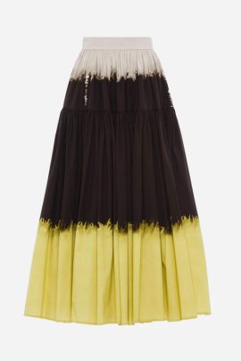 Tie-dye Pleated Skirt