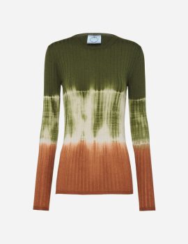 Tie-dye Turtleneck Sweater