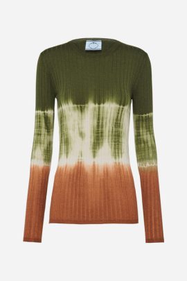 Tie-dye Turtleneck Sweater