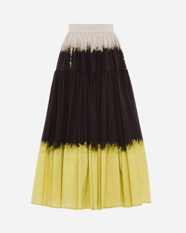 Tie-dye Pleated Skirt